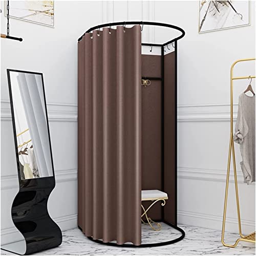 Portable Changing Room Movable Changing Room Simple Clothing Store Fitting Room Light Luxury Shading Curtain for Specialty Stores Bedrooms Bedroom Furniture, 100x95x200cm, Pink