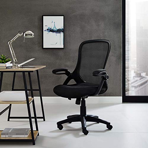 Modway Assert Mesh Adjustable Swivel Computer Desk Office Chair In Black