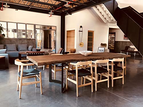 Natural Solid Wood Live Edge Table Top Fully Customized Best for Home/Living Room/Dining Room/Kitchen/Indoor and Outdoor Table. (28.5 Inches Tall, 36 x 20inches)