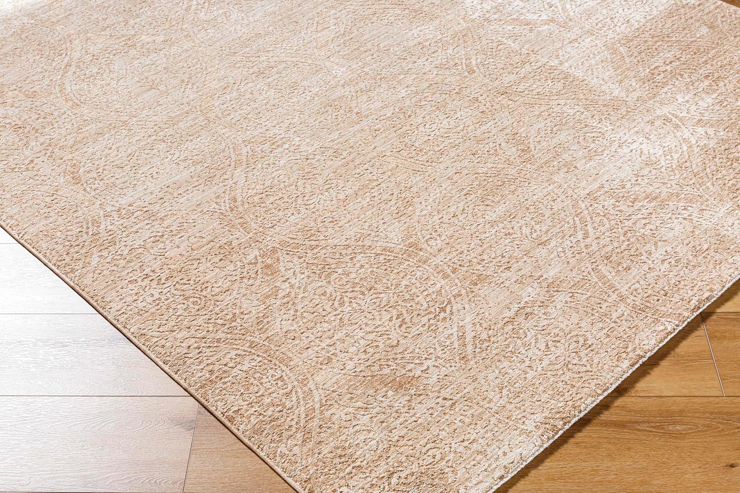 Mark&Day Area Rugs, 10x14 Jaja Traditional Medium Brown Area Rug, Brown Grey Cream Carpet for Living Room, Bedroom or Kitchen (10' x 13'11