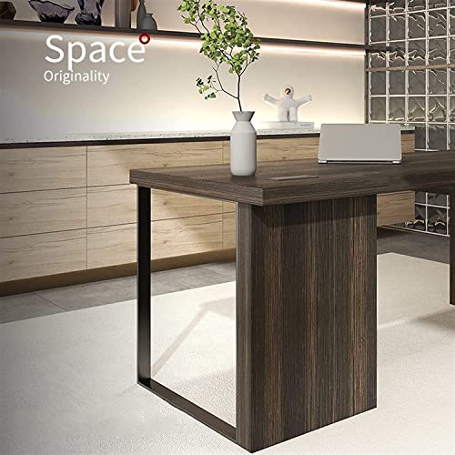 BROHN Computer Desk for Home Office Wood Desk Wood PC Desk Luxury Laptop Desk Writing Desk Home Office Study Room Workstation Furniture PC Desk (Color : 1.8m Desk) (Color : 1.6m Desk)