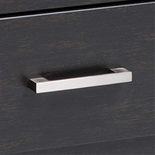 Prepac Calla Contemporary Tall Nightstand Side Table with 2 Drawers, Functional 2-Drawer Bedside Table 15.25