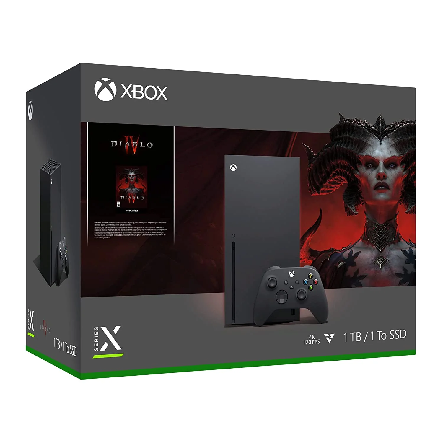 Restored Microsoft RRT-00027 Xbox Series X Diablo IV Bundle, Black (Refurbished)