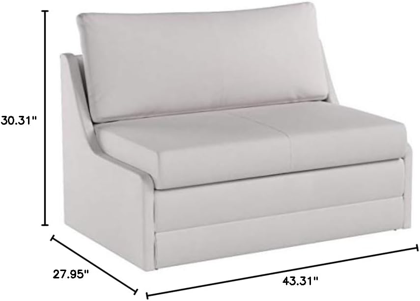 Albany Convertible Loveseat Sleeper, Beige