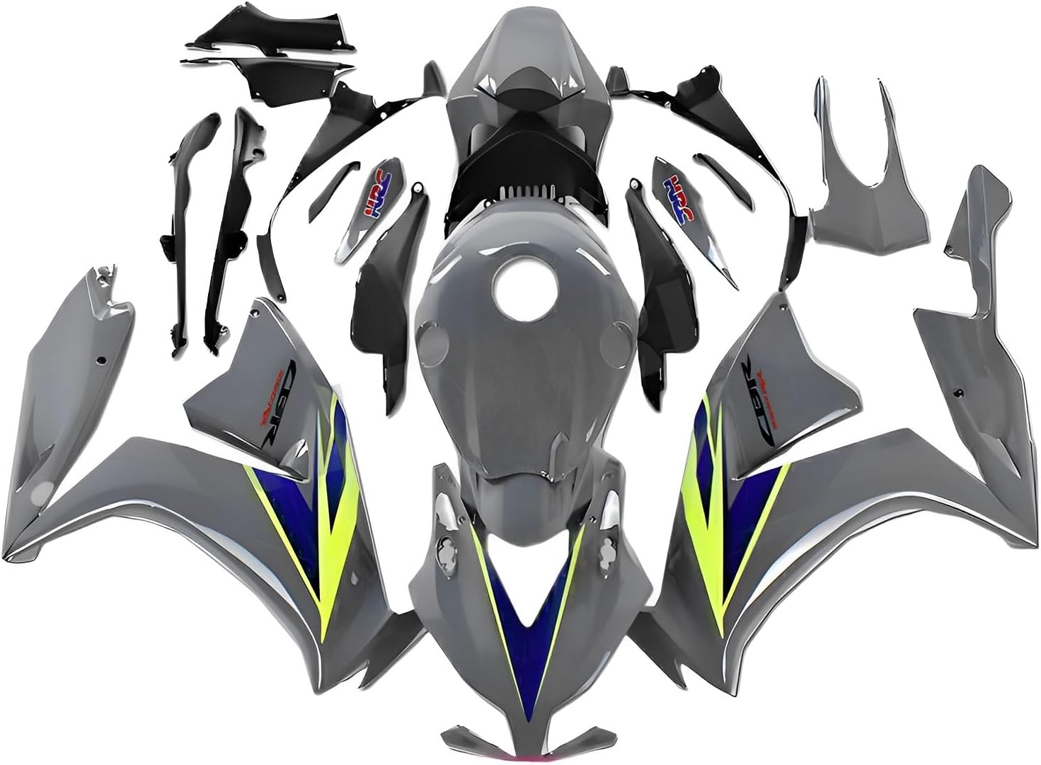 Motorcycle Grey Yellow Blue ABS Plastics Fairings Bodywork Kit for CBR1000RR 2012 2013 2014 2015 2016 Injection Honda Body Work Cowling Kit