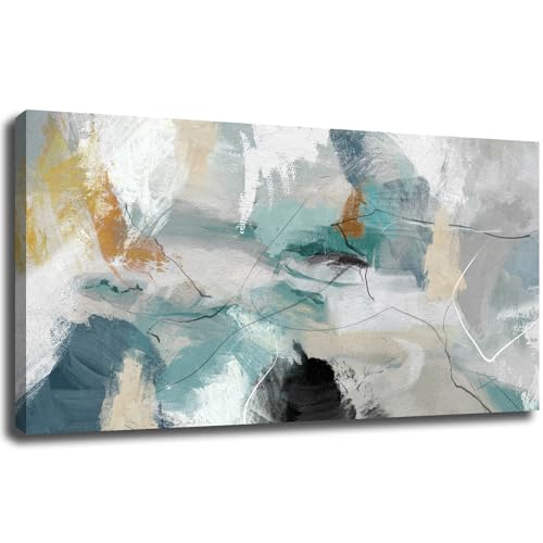 SOUGUAN Canvas Wall Art Gold Abstract Art Living Room Decor 30