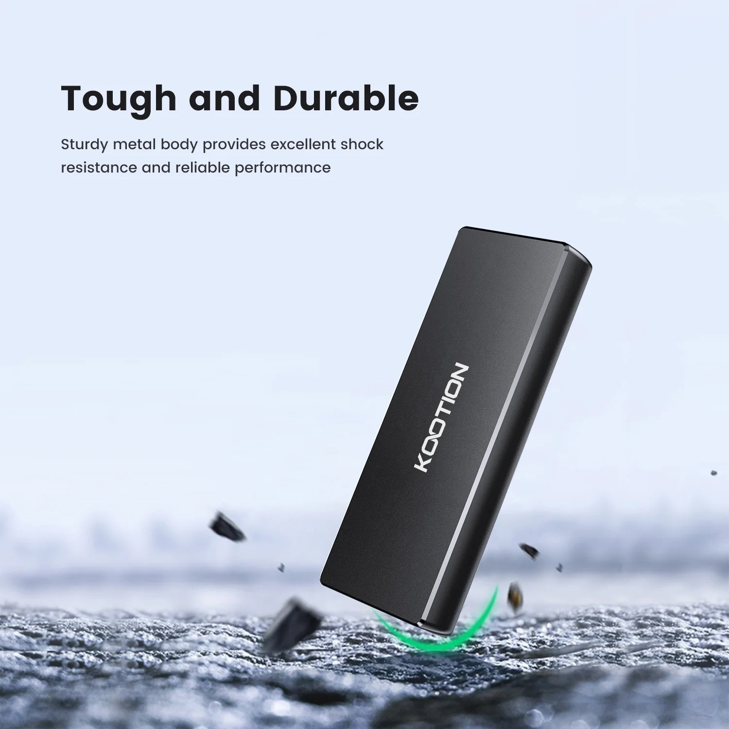 KOOTION 250G External SSD USB-C 3.1Mini Portable SSD Solid State Drive Hard Drive