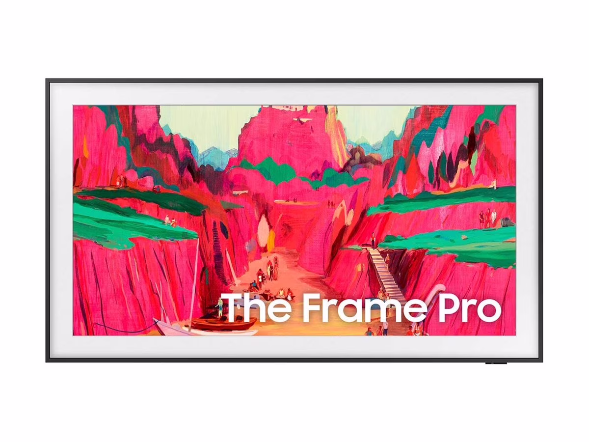 Samsung QN85LS03FWF - 85" Diagonal Class (84.5" viewable) - The Frame Pro LS03FW Series LED-backlit LCD TV - Neo QLED - Smart TV - Tizen OS - 4K UHD (2160p) 3840 x 2160 - HDR - Quantum Dot - black