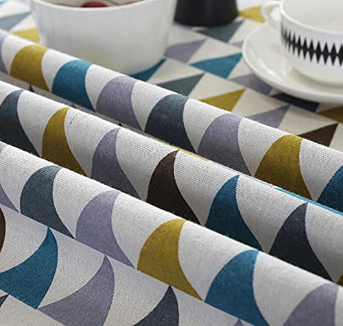 House Decorations, Fabric Tablecloths, Gear on Left Corner Timber Design Mechanical Engine Style, for Kitchen, Dining, Outdoor and Indoor Use, 54