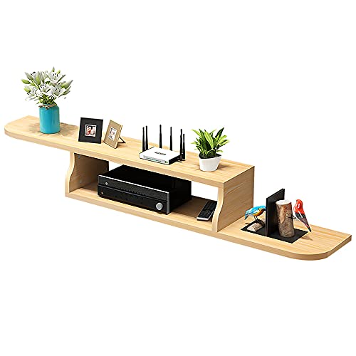 TV Stand Wall Hanging Tv Stand,Floating Tv Unit,Wall-Mounted Tv Cabinet Shelf Router Shelf DVD Set-Top Box Storage Rack/D / 150Cm/B/120Cm