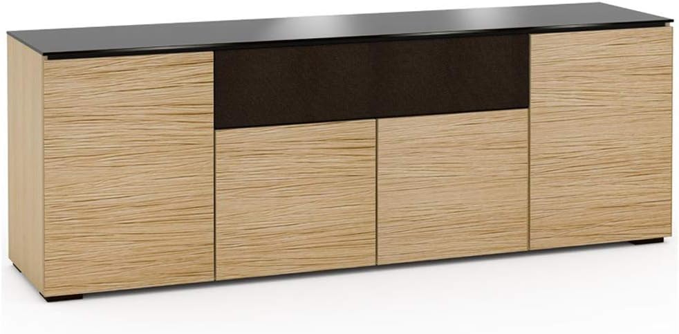 Salamander Denver 345 Quad-Width AV Cabinet (Natural Oak)