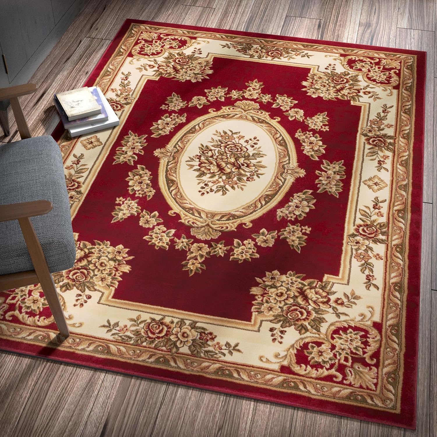 Well Woven Timeless Le Petit Palais Red Traditional Area Rug 2'3