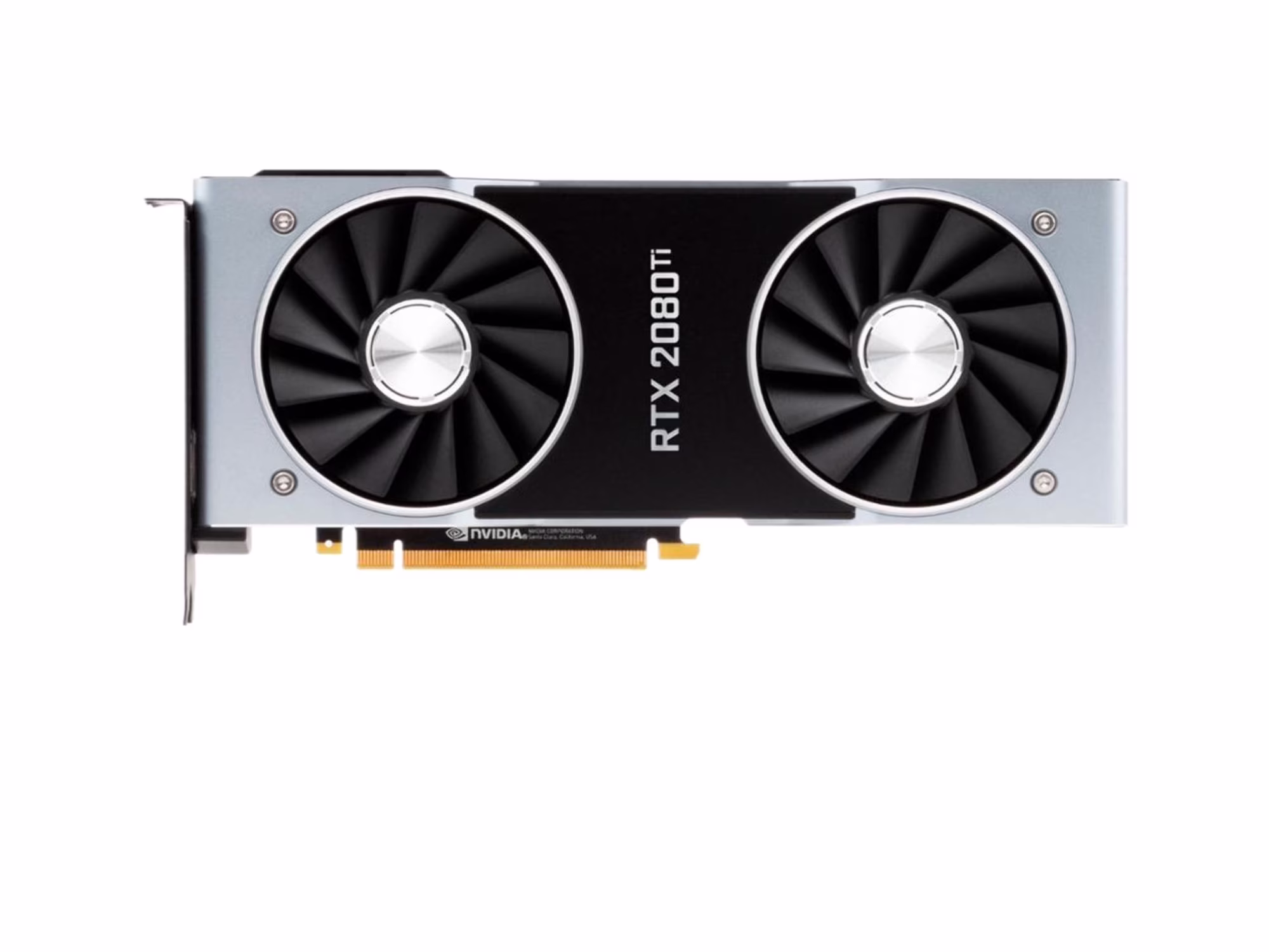 NVIDIA GeForce RTX 2080 Ti Founders Edition, 11GB GDDR6, PCIe 3.0, HDMI, DisplayPort, USB-C, Gaming GPU
