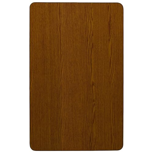 Flash Furniture Mobile 24''W x 48''L Rectangular Grey HP Laminate Activity Table - Standard Height Adjustable Legs