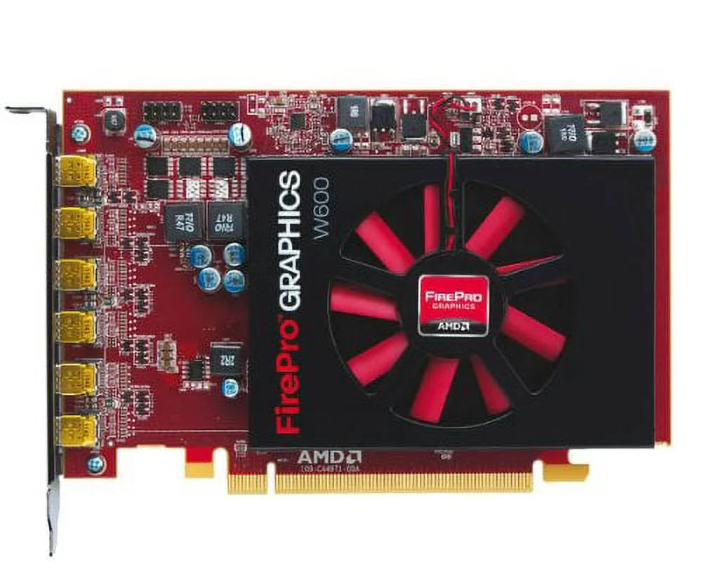 AMD FirePro W600 - Graphics card - FirePro W600 - 2 GB GDDR5 - PCIe 3.0 x16 - 6 x Mini DisplayPort - retail