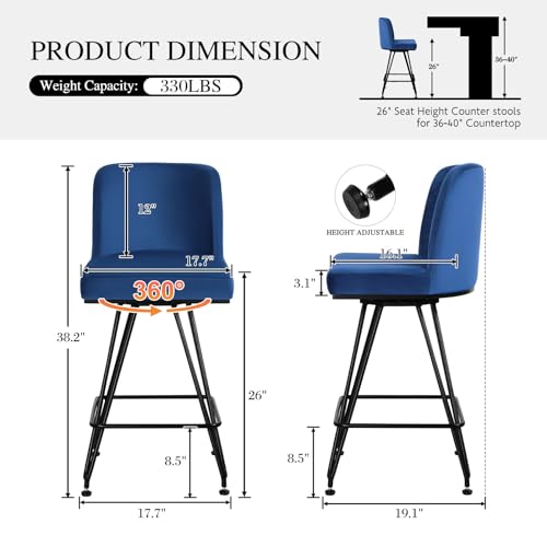 Bar Stools Set of 4, 26