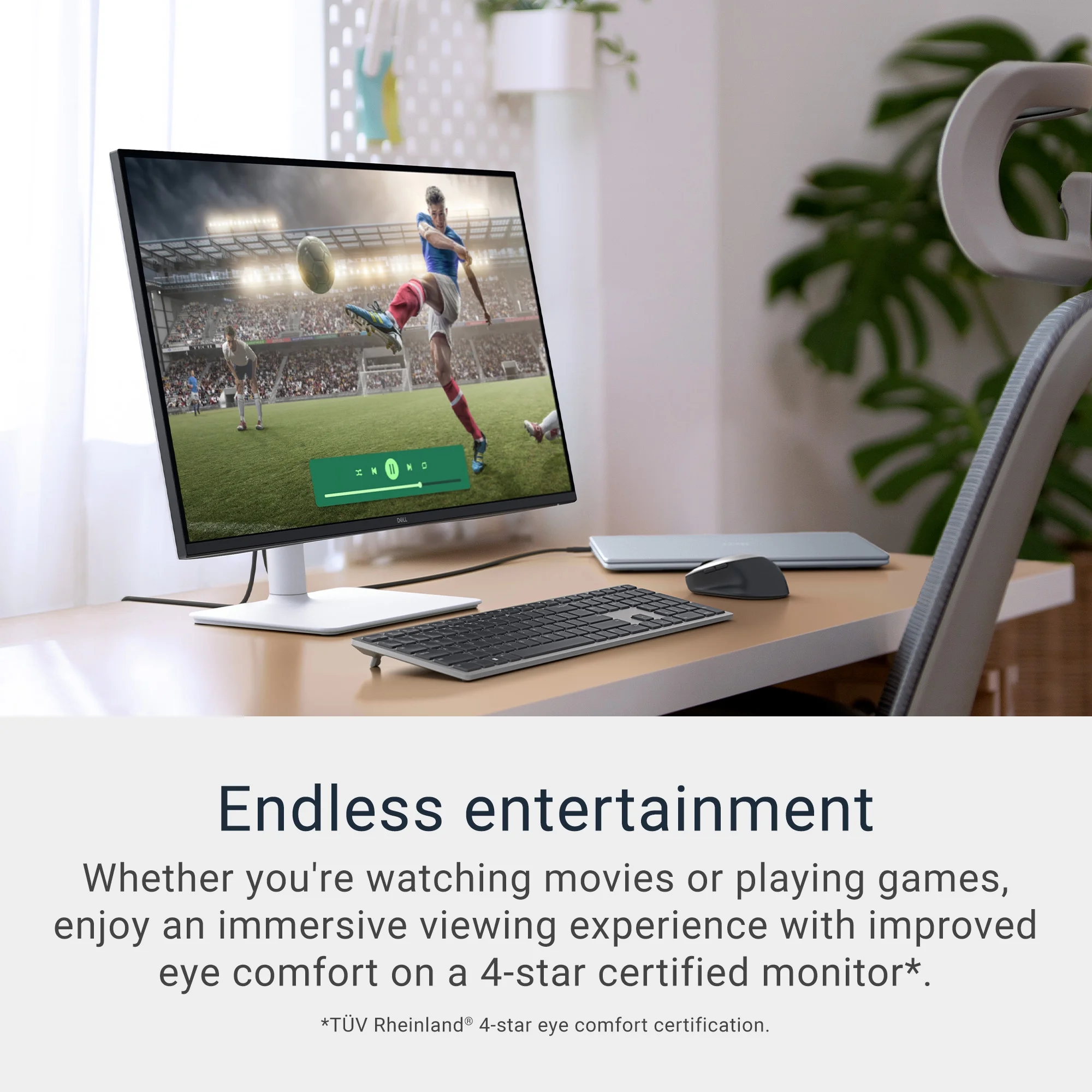 Open Box Dell 27 Plus 4K Monitor 27" UHD 120Hz IPS Anti-glare Computer Display Ash White, S2725QS