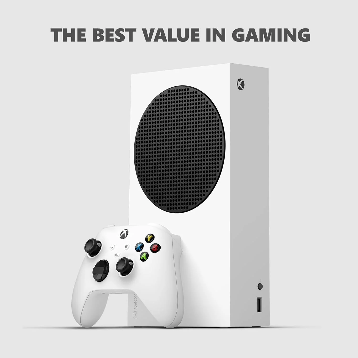 Restored Xbox Series S, 512GB SSD, All Digital Gaming Console, Robot White (Refurbished)
