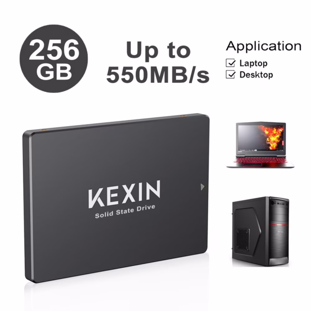 256GB Internal SSD SATA III 2.5”Internal Solid State Drive 3D NAND Flash Advanced SSD Internal Hard Drive up to 550MB/s SATA 3 SSD Upgrade Performance for PC Laptop
