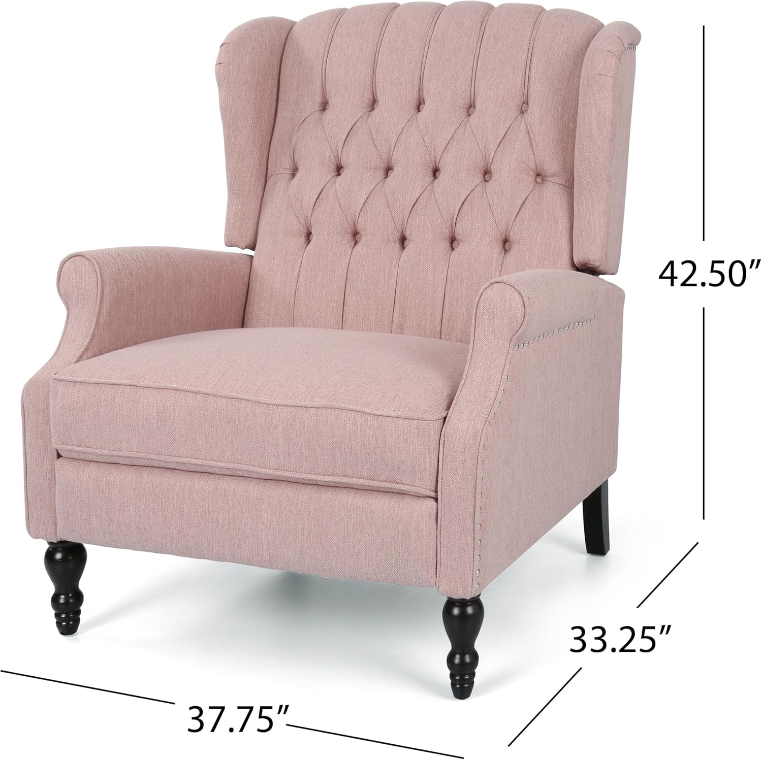 ONE and HALF SEATER RECLINER (Blush)