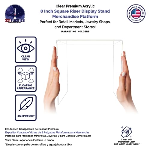 Marketing Holders 6 Pack Retail Showcase Riser Stand 11.5