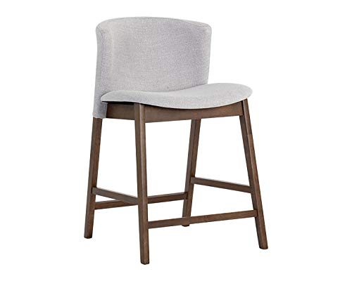 Sunpan Hadley Counter Stool - Light Grey
