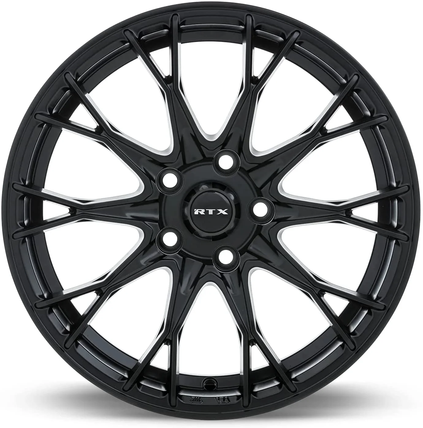 RTX CONCORDE Custom Wheel - 17x7.5, 40 Offset, 5x112 Bolt Pattern, 66.6mm Hub - Satin Black Rim