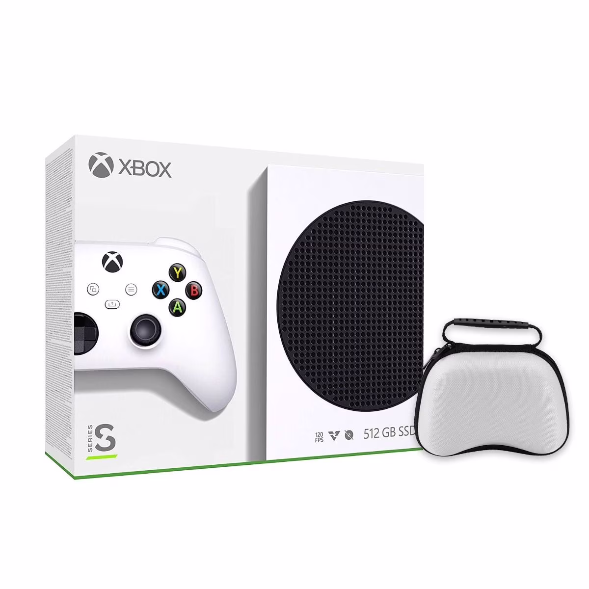 2020 New Xbox 512GB SSD Console - White Xbox Console and Wireless Controller with Controller Case