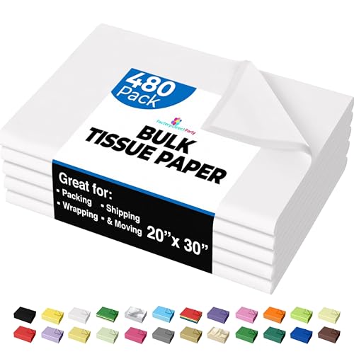 480 Sheets Bulk Brown Tissue Paper - 15