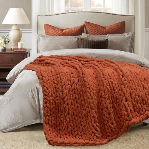 Chunky Knit Throw Blanket 60