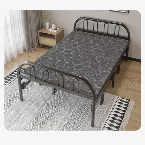 Foldable Bed with Mattress for Adults Comfort Mattress, Pressure-Equalizing, Soft-Medium Firm - Space-Saving, Fold & Store, 190x120cm Folding bed for home use(190 * 100cm)