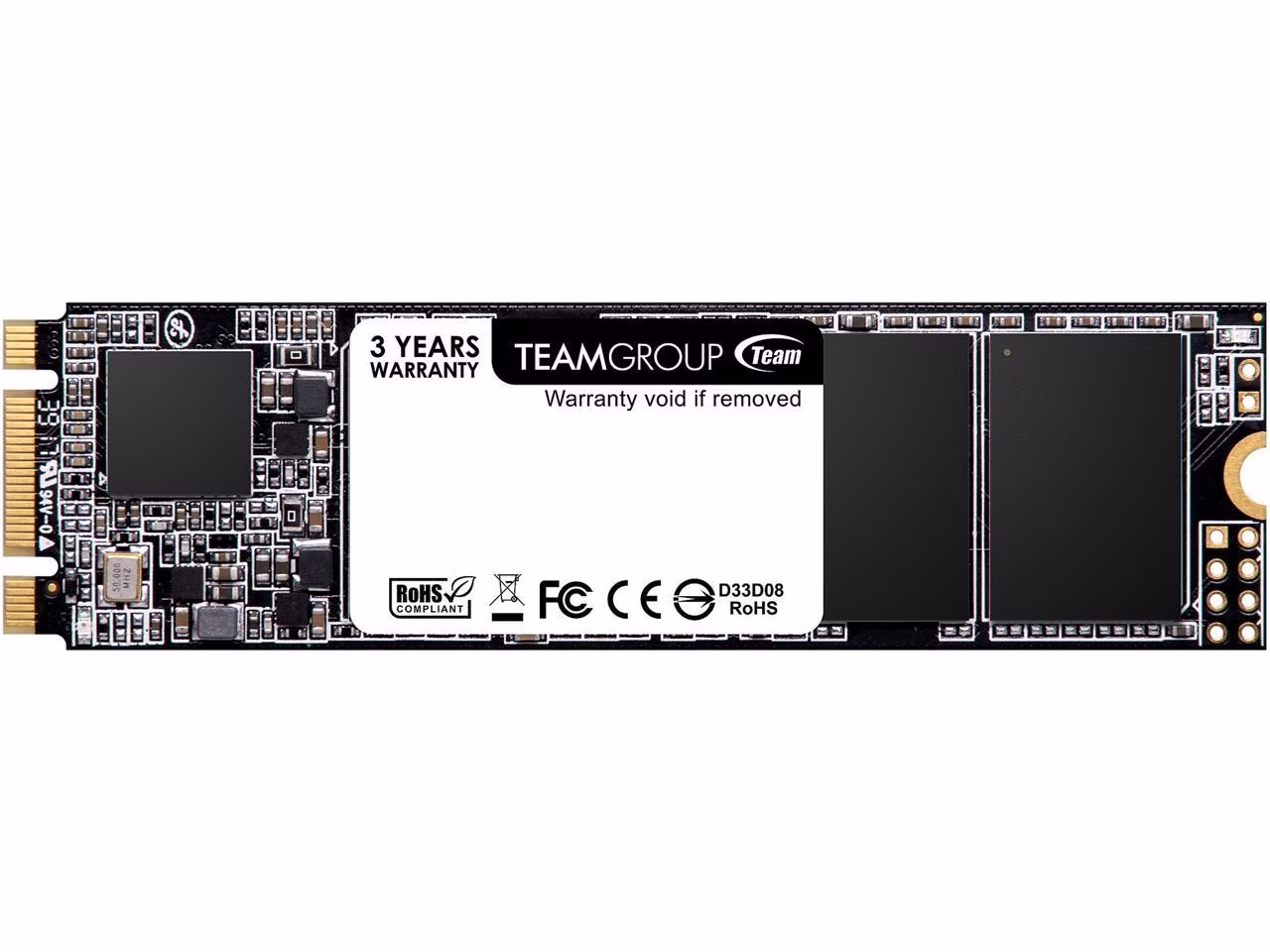 TEAMGROUP MS30 512GB with SLC Cache 3D NAND TLC M.2 2280 SATA III 6Gb/s Internal Solid State Drive SSD (Read/Write Speed up to 530/430 MB/s) Compatible with Laptop & PC Desktop TM8PS7512G0C101