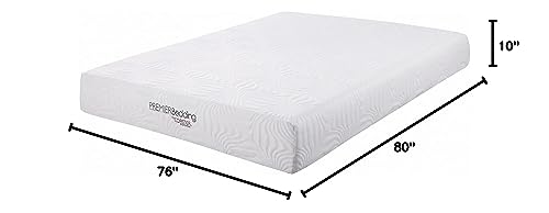 Key Memory Foam Mattress White, Eastern King