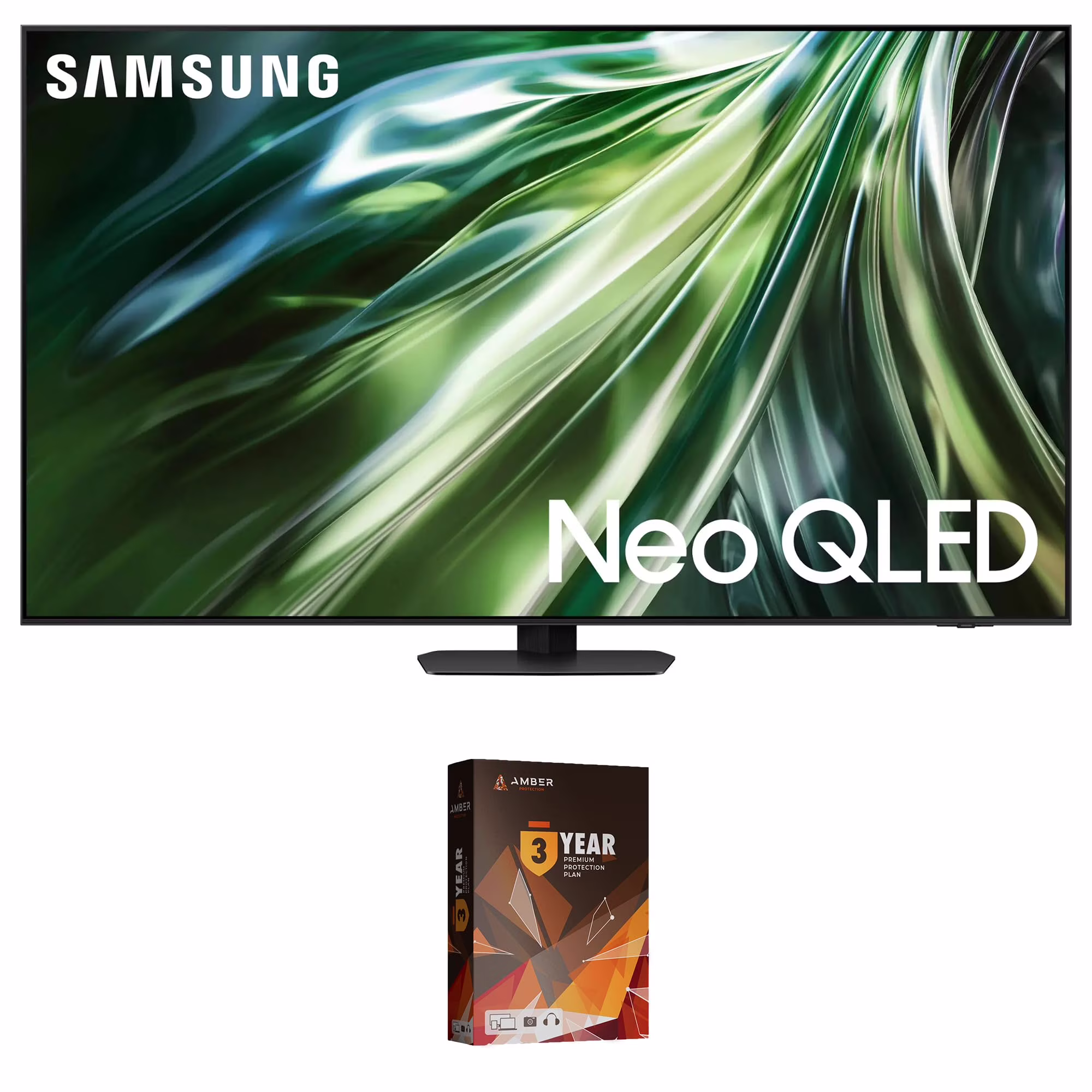 Samsung QN75QN90DAFXZA 75 Inch Neo QLED TV with 4K AI Upscaling and 3 Year Amber Protection Plan (2024)