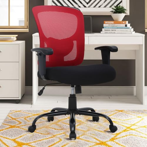 Ergonomic Desk Chairs with Wheels, Mesh Office Chair Lumbar Support, Chair for Room, Swivel Chair, Work Chairs for Home Office, Comfy Computer Chair, Task Chairs, Swivel Chairs for Living Room