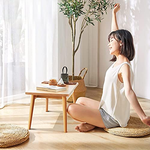 Tables Solid Wood Small Balcony Small Tea Dormitory Wooden Laptop Bedroom Small Solid Wood Material (Color : Wood Color, Size : 62x35x30cm) (Black Walnut 62x35x30cm)