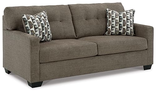 Signature Design by Ashley Mahoney Contemporary Tufted Sofa, Beige