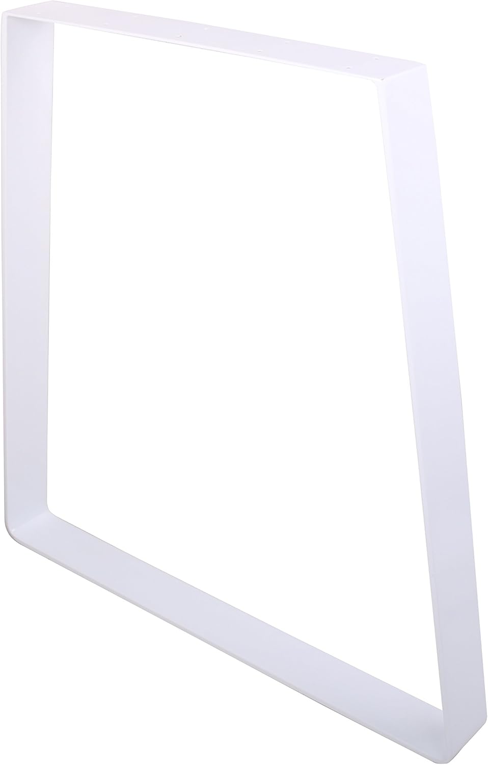2 x 18 Dining Bench Legs,Trapezoid Shaped Heavy Duty Steel Table Legs, Office Table Legs,Coffee Table Legs,Industrial Kitchen Table Legs,Country Style Table Legs,Set of 2,White
