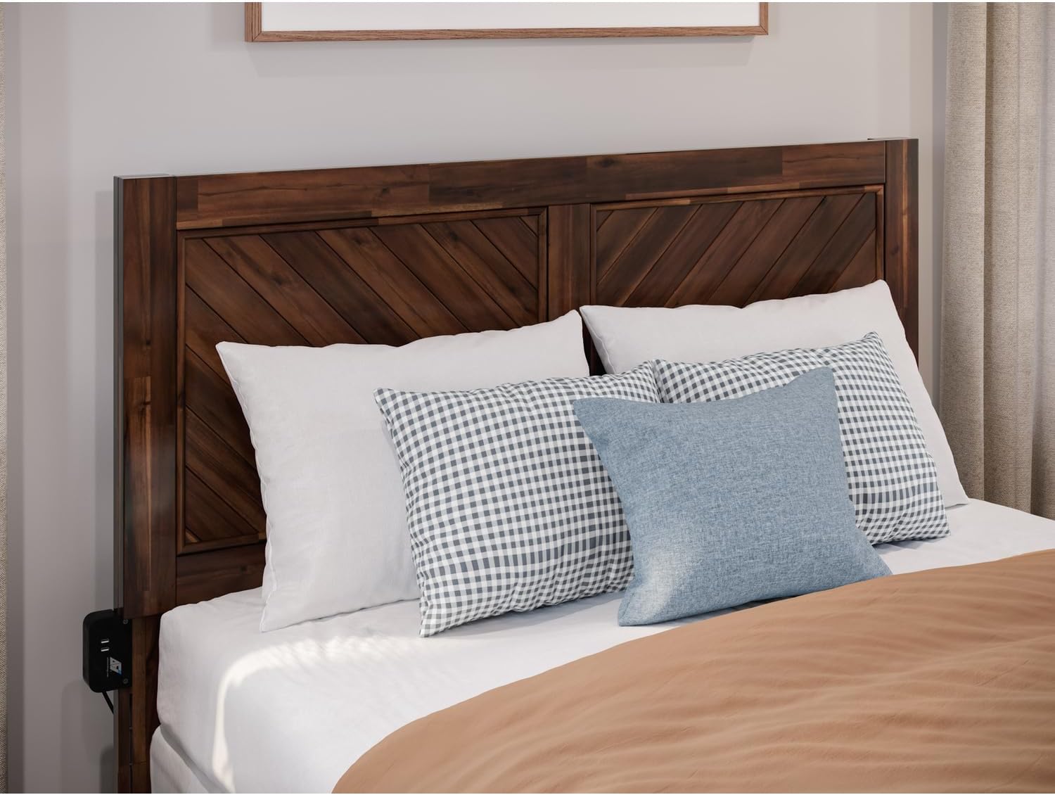 Southwestern Sanctuary Full Headboard in Barnwood