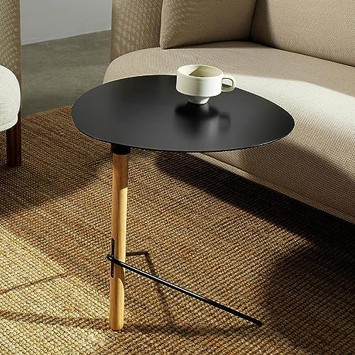 End Table Portable End Table Iron Side Tables Modern Tray Table Unique Coffee Table for Bed or Sofa Side Home and Office Bedside Table Space-saving