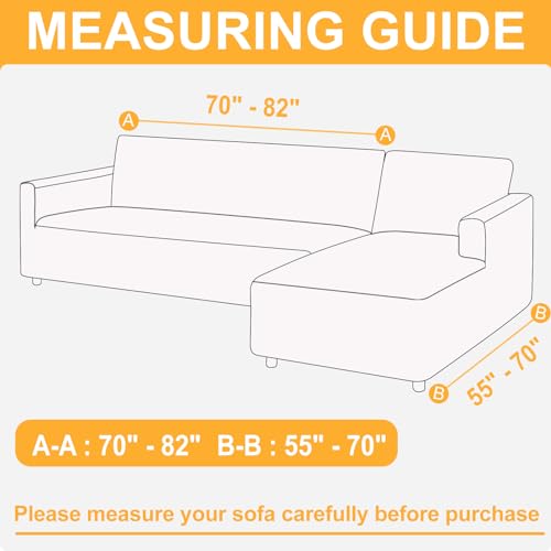 Arfntevss Sectional Covers for L Shaped Sectional Waterproof Slipcovers with Chaise 2 Piece Magic Non Slip Stretch Slipcovers Living Room Pet Kids Furniture Protector Universal (X-Large, Dark Purple)