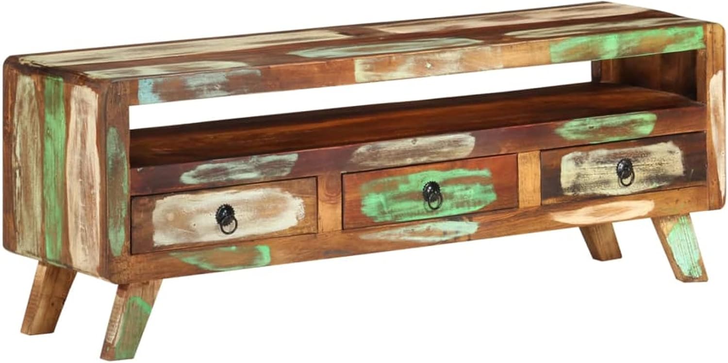 TV Stand Entertainment Centers TV Cabinet Stand for TV Media Console Multicolor 43.3