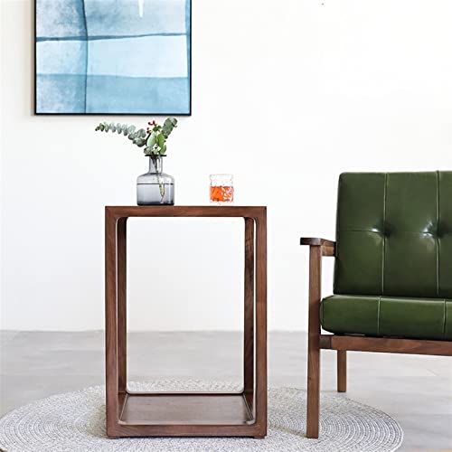 Table Square Side Table Home Decoration Wooden Corner Table Living Room Sofa Double Layer Small Coffee Table Bedroom Bedside Table Coffee Table