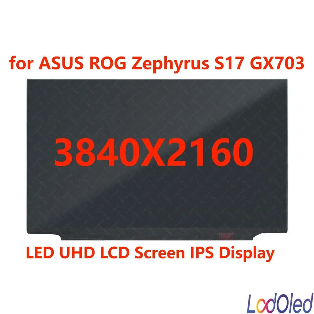FOR 17.3 LED UHD LCD Screen IPS Display for S17 GX703 3840X2160 Narrow 40pins 120Hz