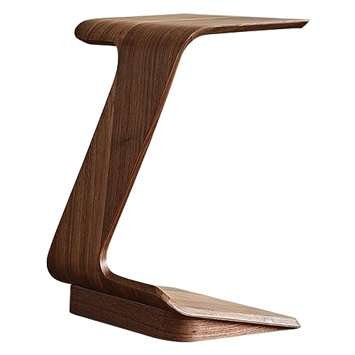 End Table Living Room End Table Creative Bent Wood C-Shaped Side Tables Sturdy Coffee Table Small Space Bedside Table Sofa Side Table Space-Saving