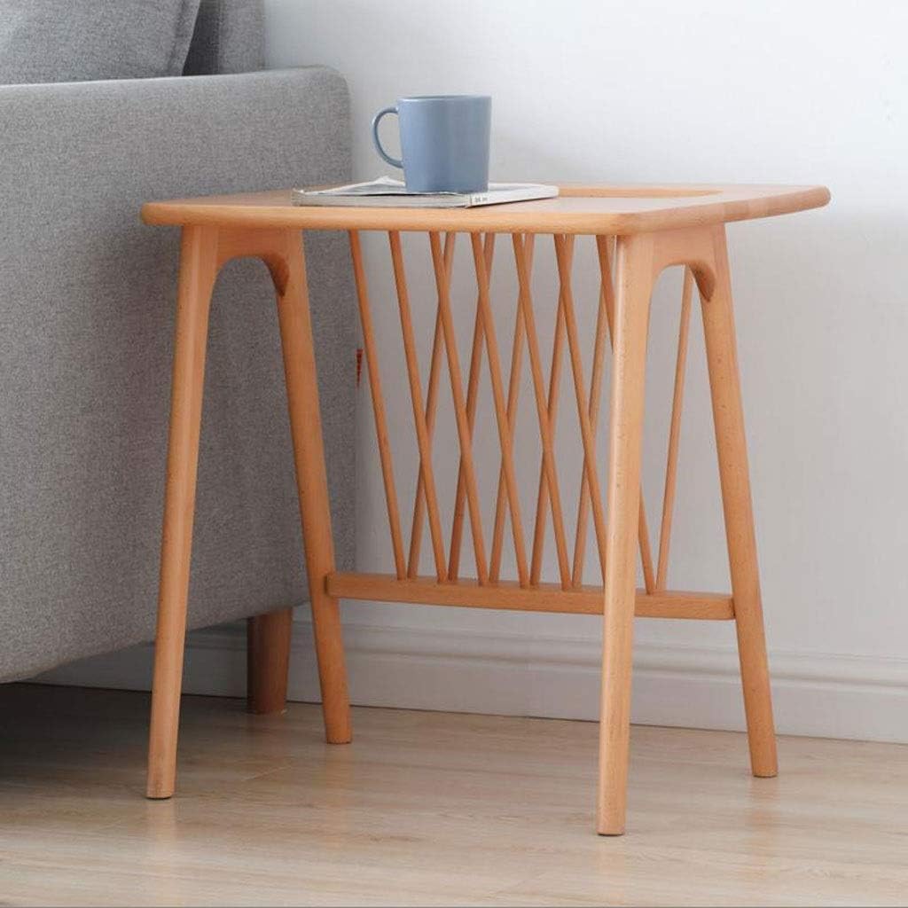 Sofa Side End Table End Table Solid Wood Small Coffee Table Wooden Side Tables Modern Bedside Sofa Corner Table for Living Room Furniture