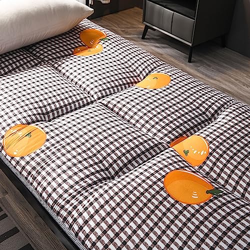 Futon Mattress Thicken, Twin/Full/Queen/King Japanese Floor Mattress Tatami Foldable Sleeping Mattresses Portable Sleeping Mattress for Home Camping (Color : 1, Size : Single(90x200cm))