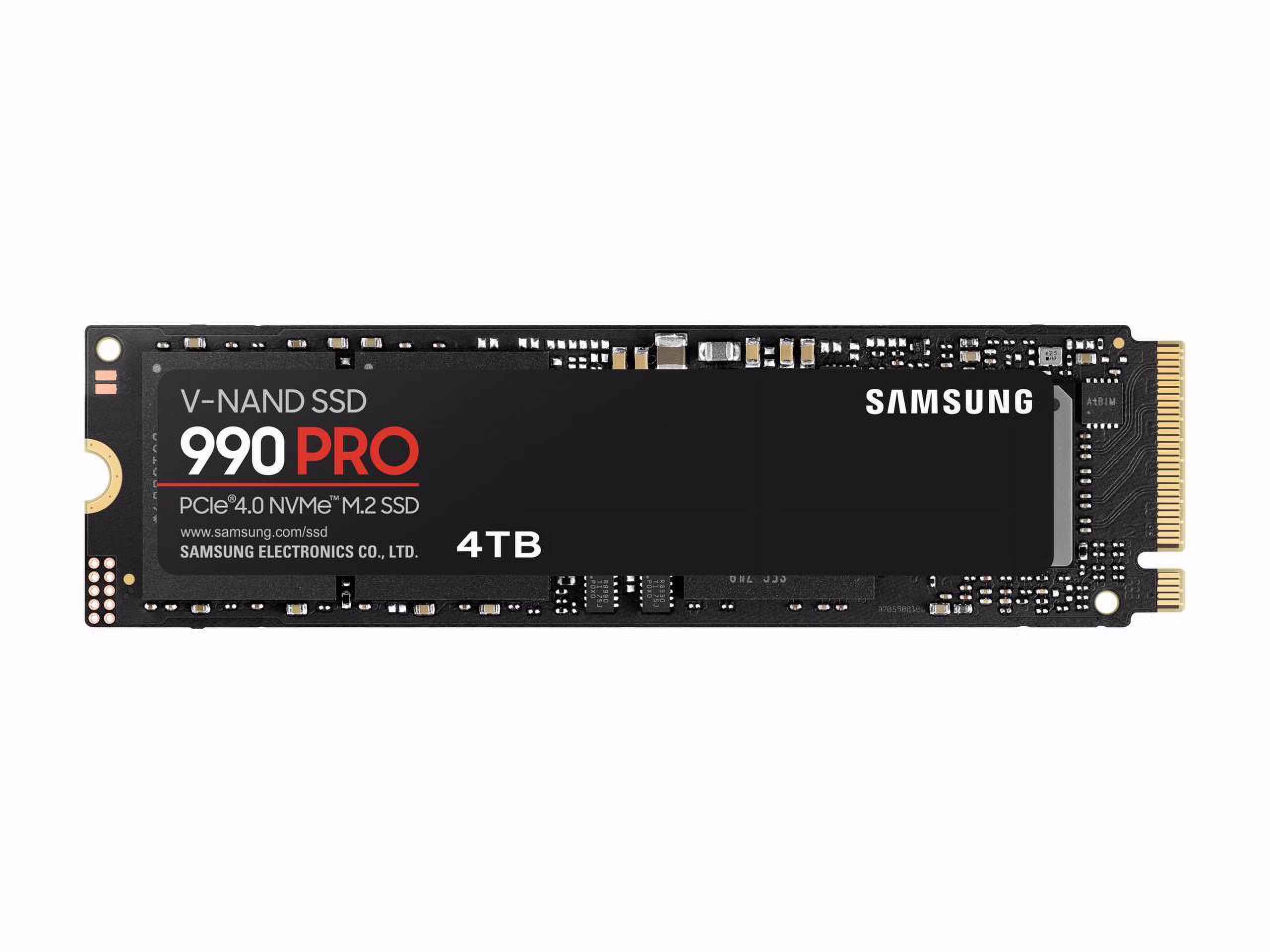 SAMSUNG 990 PRO M.2 4TB NVMe Internal SSD, PCI-E Gen 4.0 x4, Non-Heatsink, Model: MZ-V9P4T0B/AM