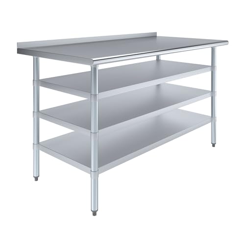 AmGood Stainless Steel Work Table with 1.5