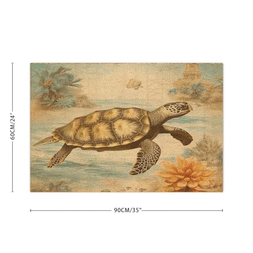 Nautical Beach Ocean Theme Turtle Front Door Mat Coir Fiber Front Doormat Coastal Seascape Painting Indoor and Outdoor Mats Closing Realtors Gift Durable Home Backyard Stylish Farmhouse Décor 16x24in